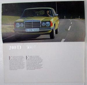1977 Mercedes-Benz Personenwagen Programma Sales Brochure - Dutch Text