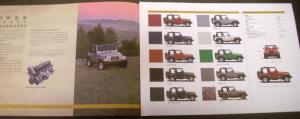 2005 Jeep Wrangler Dealer Sales Brochure 4X4  Specifications Rare!