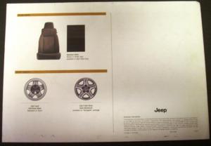 2005 Jeep Wrangler Dealer Sales Brochure 4X4  Specifications Rare!