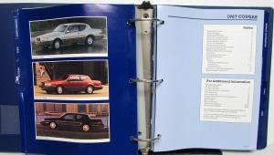 1987 Mercury Dealer Product Facts Book Album Grand Marquis Cougar Lynx Sable