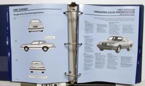 1987 Mercury Dealer Product Facts Book Album Grand Marquis Cougar Lynx Sable