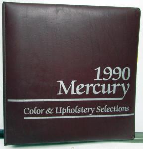 1990 Mercury Color & Upholstery Selections Grand Marquis Cougar Sable Topaz