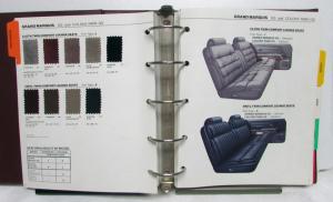 1990 Mercury Color & Upholstery Selections Grand Marquis Cougar Sable Topaz