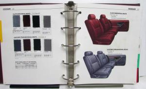 1990 Mercury Color & Upholstery Selections Grand Marquis Cougar Sable Topaz