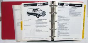 1987 Dodge Pickup Truck Ramcharger Dakota Paint Chips Truck Data Book