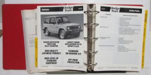 1987 Dodge Pickup Truck Ramcharger Dakota Paint Chips Truck Data Book