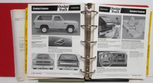 1987 Dodge Pickup Truck Ramcharger Dakota Paint Chips Truck Data Book