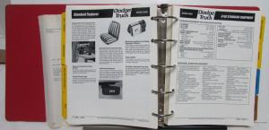 1987 Dodge Pickup Truck Ramcharger Dakota Paint Chips Truck Data Book