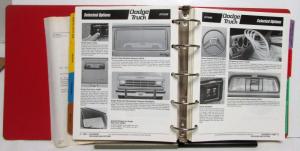 1987 Dodge Pickup Truck Ramcharger Dakota Paint Chips Truck Data Book