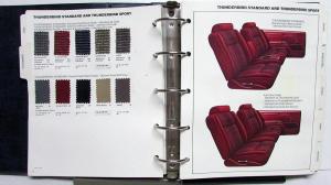 1987 Ford Color & Trim Selections Thunderbird Mustang Bronco F Series Ranger