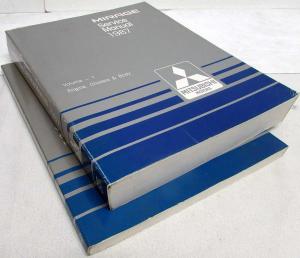 1987 Mitsubishi Mirage Service Shop Repair Manual - 2 Volume Set