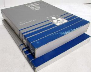 1987 Mitsubishi Cordia/Tredia Service Shop Repair Manual - 2 Volume Set