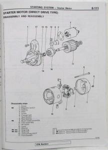 1987 Mitsubishi Cordia/Tredia Service Shop Repair Manual - 2 Volume Set