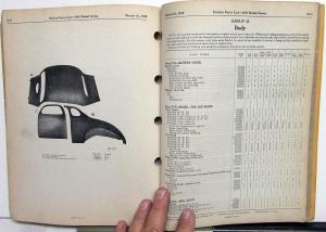 1938 DeSoto Passenger Car Parts List Book Catalog S5 Models Original