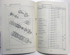 1998 Kia Sephia Parts Book Catalog - Revised September - Model Year 1998-1999