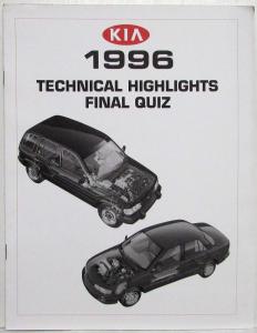 1996 Kia Technical Highlights