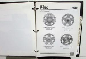 2004 Ford F-150 Color & Upholstery Reference Album Paint Chips Ordering Codes