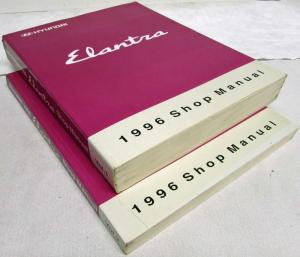 1996 Hyundai Elantra Service Shop Repair Manual - 2 Volume Set