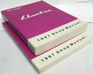 1997 Hyundai Elantra Service Shop Repair Manual - 2 Volume Set