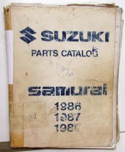 1993 Suzuki Samurai Parts Book Catalog - June - Model Year 1986 1987 1988