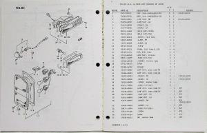 1996 Suzuki Sidekick Parts Book Catalog - April - Model Year 1989 1990 1991