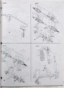 1997 Suzuki Swift Parts Book Catalog - October - Model Year 1995-1998