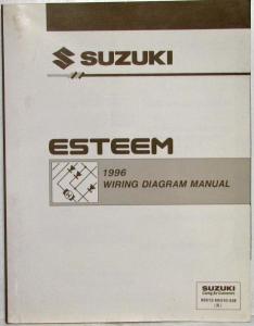 1996 Suzuki Esteem Dealer Electrical Wiring Diagram Manual