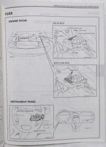 1996 Suzuki Esteem Dealer Electrical Wiring Diagram Manual