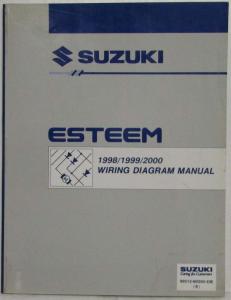 1998 1999 2000 Suzuki Esteem Dealer Electrical Wiring Diagram Manual