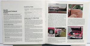 1965 Chevrolet Chevelle Malibu Super Sport SS Wagon Color Sales Brochure