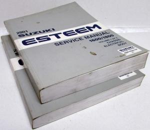 2001 Suzuki Esteem Service Shop Repair Manual - 2 Volume Set