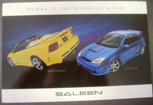 2004 Saleen Dealer Brochure Card N20 Focus S281 Extreme FORD MUSTANG SHELBY GT