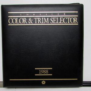 1988 Chrysler Color & Trim NewYorker Fifth Ave LeBaron Conquest TSi Town&Country