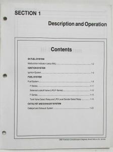 2000 Ford Bi-Fuel Powertrain Control Emissions Diagnosis Service Manual