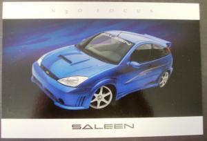 2004 Saleen Dealer Brochure Card N20 Focus Ford Original Nice!