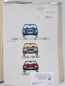 1974 Mercedes-Benz Editors Press Release Folder