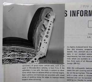 1974 Mercedes-Benz Editors Press Release Folder