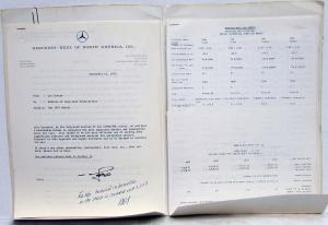 1974 Mercedes-Benz Editors Press Release Folder