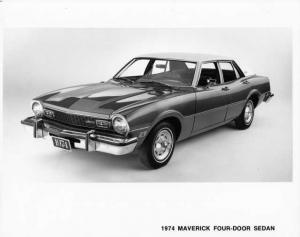 1974 Ford Maverick 4-Door Sedan Press Photo 0376