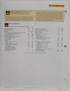 1986 Caterpillar D7H Track-Type Tractor Sales Folder