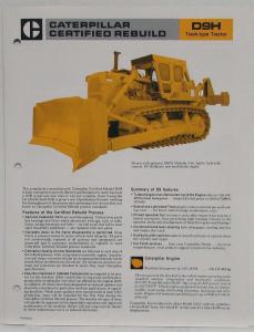 1980 Caterpillar D9H Certified Rebuild Track-Type Tractor Sales Folder