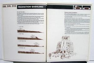 1983 Caterpillar D8L D9L D10 Big Tractor Production Comparison Booklet