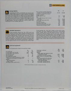 1982 Caterpillar D10 Track-Type Tractor Sales Spec Folder