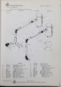 1970 Mack M50AX 5004-05 Model Truck Parts Book - Number 8690