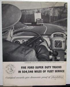 1959 Ford Super Duty Fleet Trucks Info Brochure F950 C850 F1100 T950