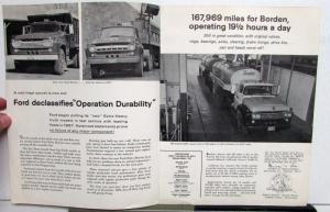 1959 Ford Super Duty Fleet Trucks Info Brochure F950 C850 F1100 T950