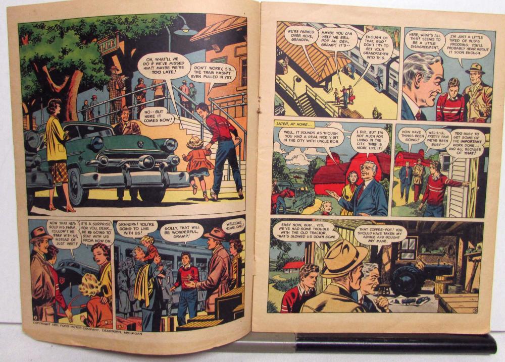 1955 Ford Tractor Comic Book Original What One Farm Family Found Out