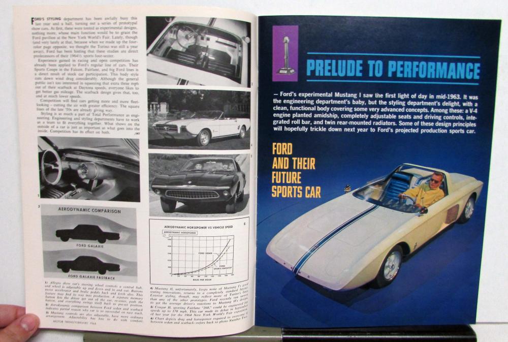 1964 Ford Motor Trend Car Of The Year Brochure Turino Galaxie Falcon ...