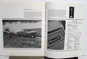 1964 Ford Motor Trend Car Of The Year Brochure Turino Galaxie Falcon Thunderbird