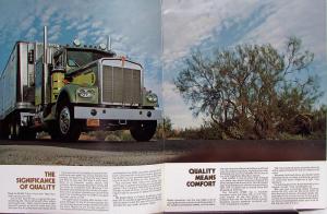 1976 Kenworth W-900 Heavy Duty Truck Features Sales Brochure Original